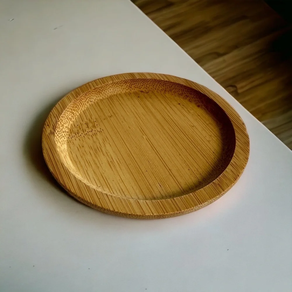 Wooden Bamboo Plant Saucer Drip Tray